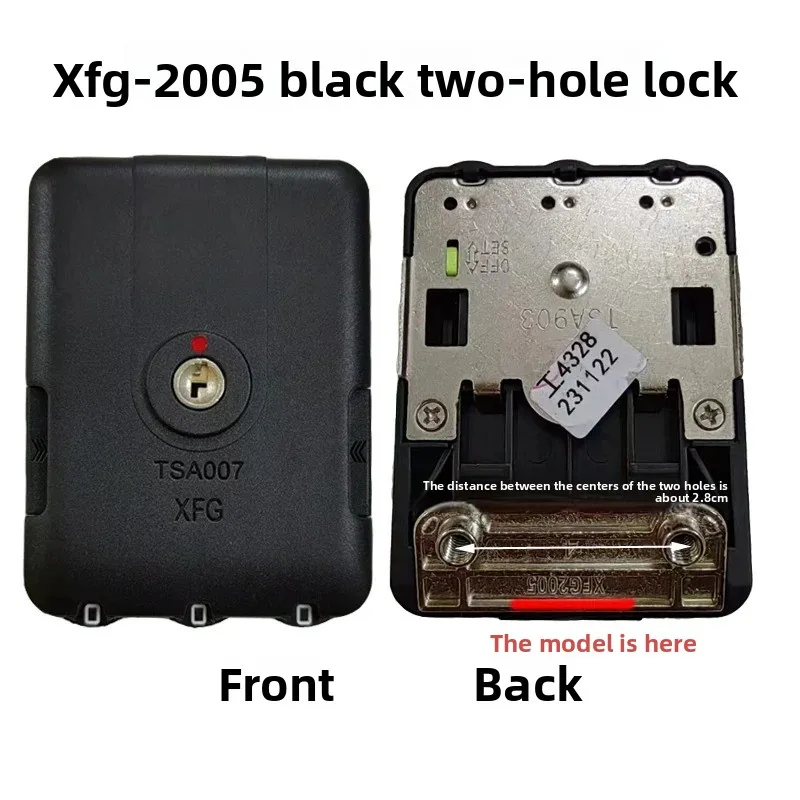 Фото XFG2005 Прозрачный замок для багажа TSA007, замок с кодовым ключом XFG903, запасная часть для ремонта алюминиевой рамы. №2