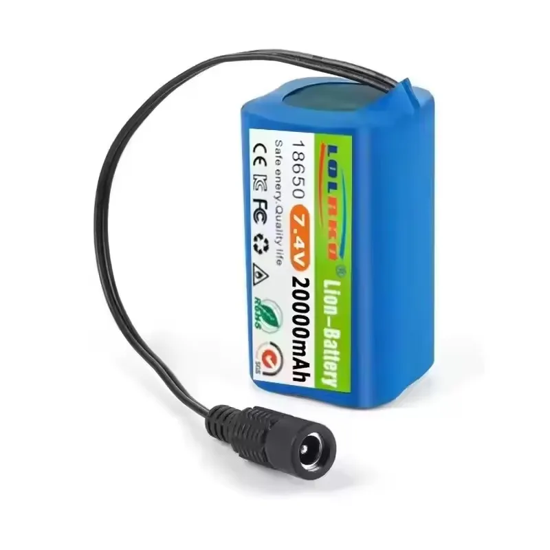 НОВАЯ АКБ 7.4V 2S2P 20000mAh для радиоуправляемых прикормочных корабликов V020 V900 2011-5 V007 C18 H18 V18 D18B FX88, запчасти для батарей (art.: 3920dc9697df3) - 3920dc9697df3