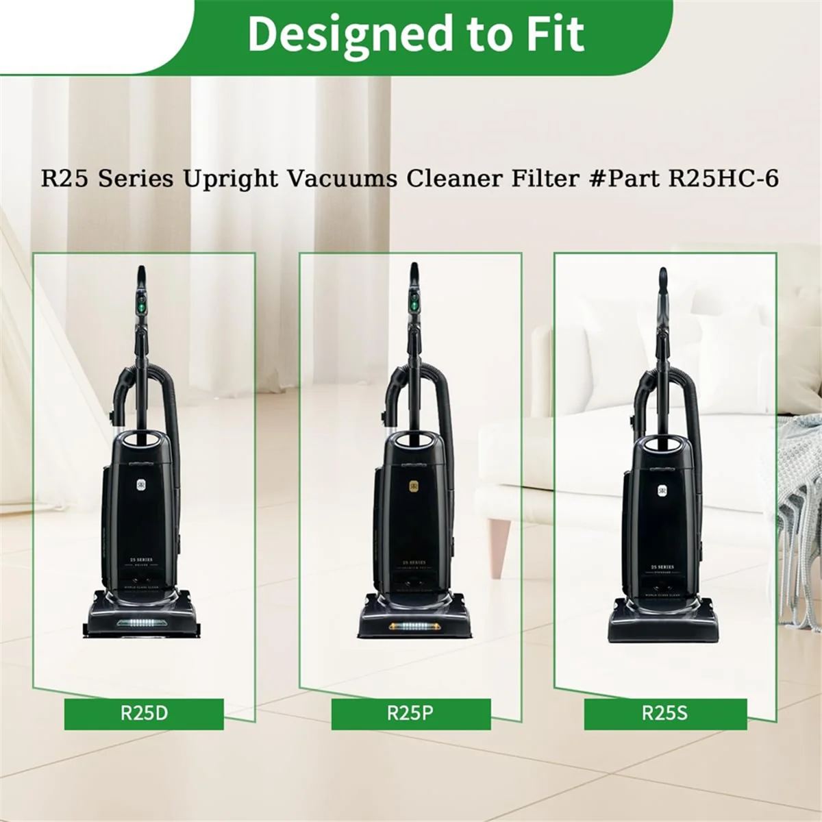 8 шт. сменные вакуумные мешки для пыли Riccar R25 Series R25S R25D R25P вертикальный фильтр