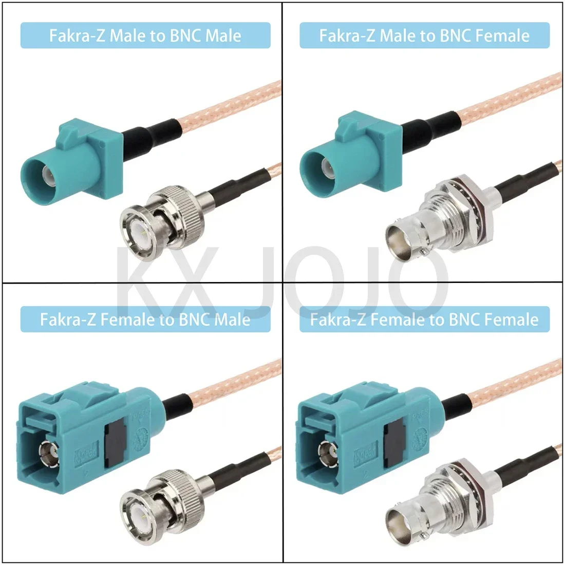 Fakra-Z to BNC Male/Female RG316 Радиочастотный коаксиальный кабель удлинитель антенны