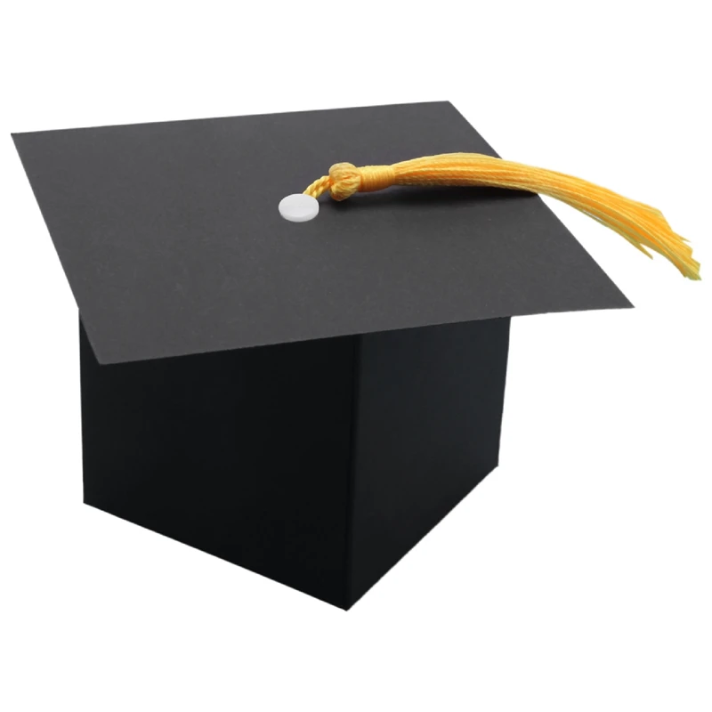 

Graduation Decorations 50PCS Graduation Candy Box DIY Grad Cap Box For Graduation Gift Graduation Party Favors Decor