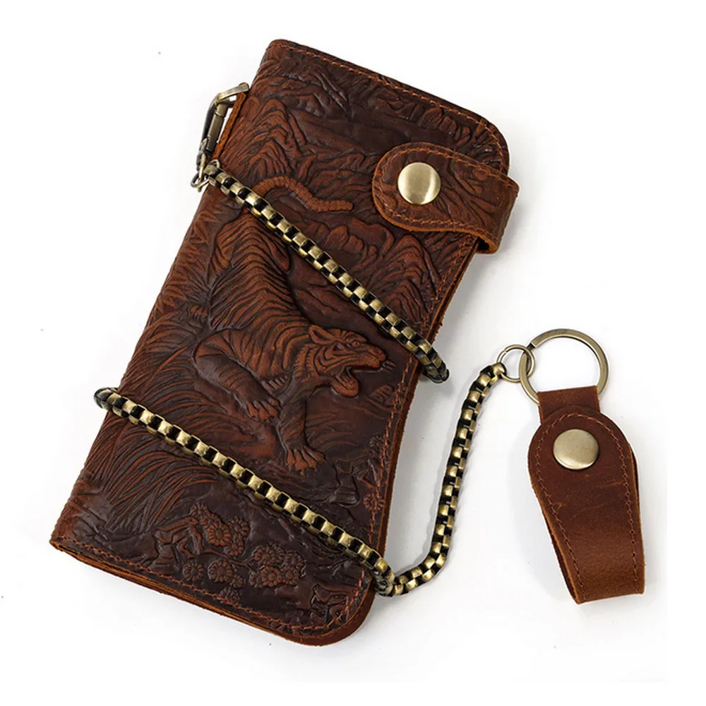 

Мужской кошелек двойного сложения из натуральной кожи с гравировкой