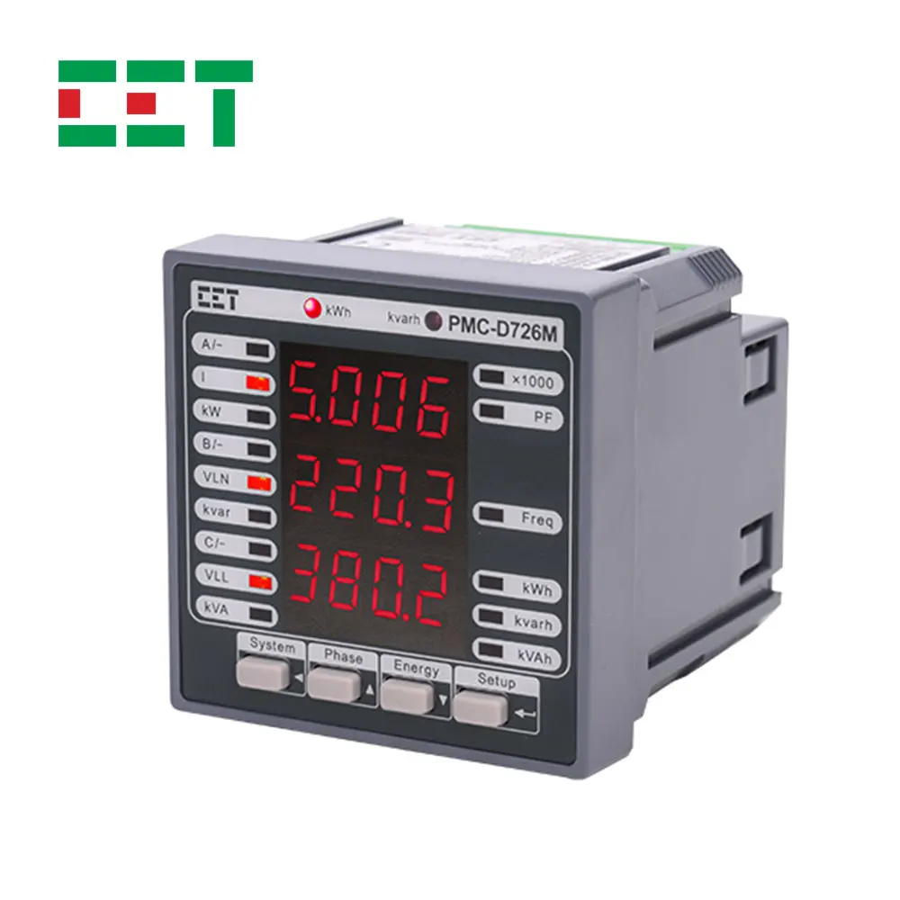 

CET PMC-D726M High Quality Digital LED Display Three Phase Power Meter Data Logger