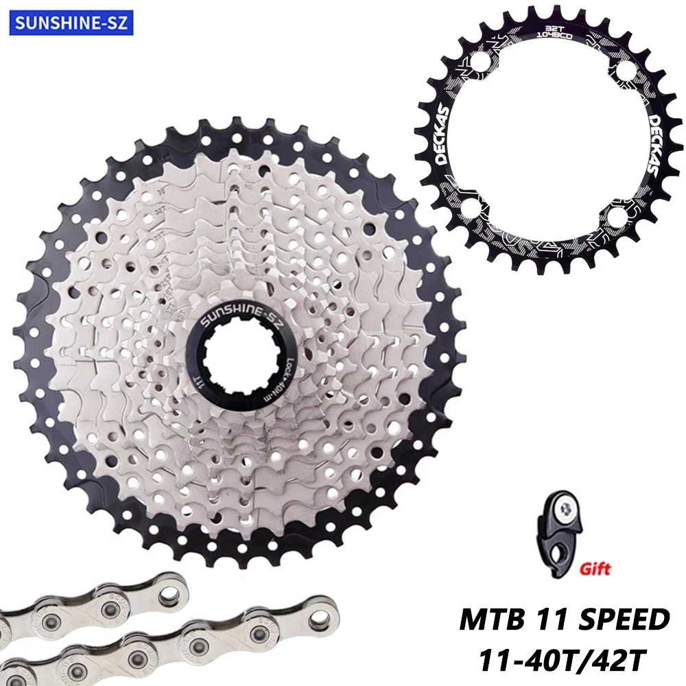 

MTB Bike 11 Speed 11-40T/42T Cassette 11S 22S 33S Moutain Bike Flywheel 11V K7 Sprocket Parts For M7000M8000 M9000 X1 X01 NX XX1