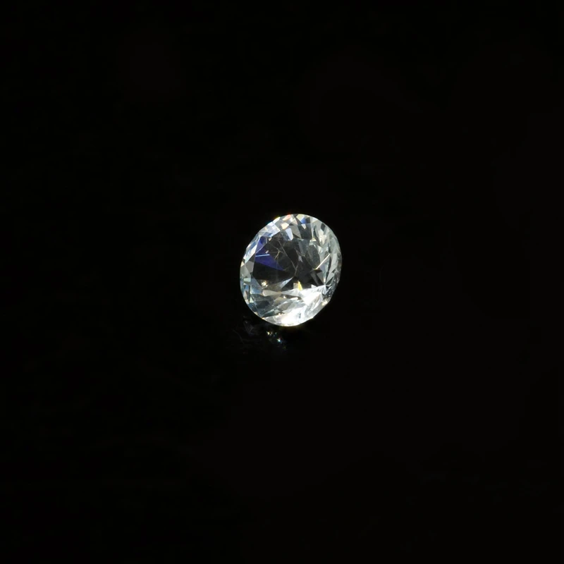 

Top quality natural gemstone round brilliant cut white sapphire loose stones price per carat wholesale