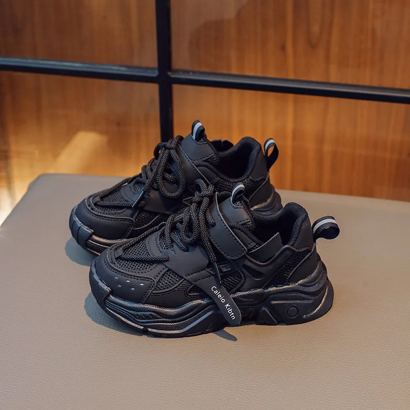 

Sneakers for Boys Kids Fashion Girls Running Sport Shoes Black Sneakers Children Outdoor Lightweight Breathable Tennis Footwear