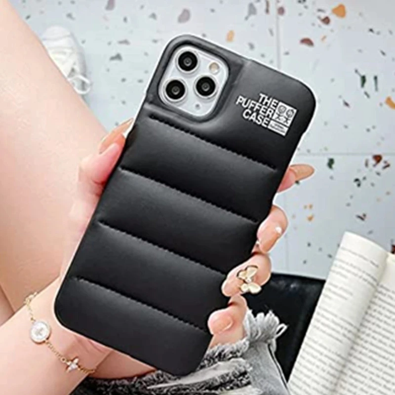 Чехол-пуховик для IPhone 11 12 13 Pro Max Mini XS XR X 8 7 Plus SE 2020 | Мобильные телефоны и аксессуары