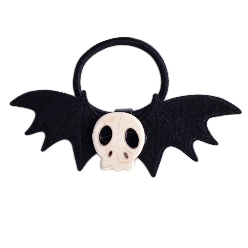 

New style Bat Wing Black Barrettes Bat Scrunchie Halloween Headwear Devil Wing Hairpin