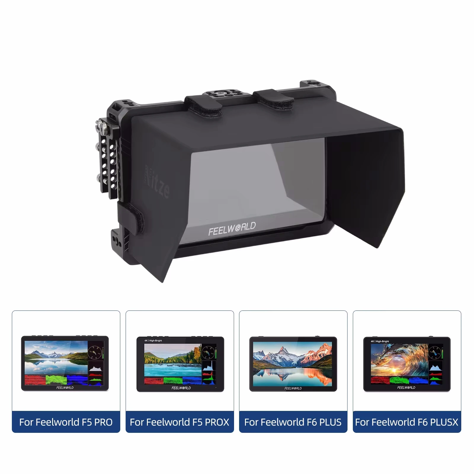 Клетка для монитора Nitze для Feelworld F6 PLUSXF5 PROXF6 PLUSF5 PRO (art.: 3920c8cd1d282) - 3920c8cd1d282