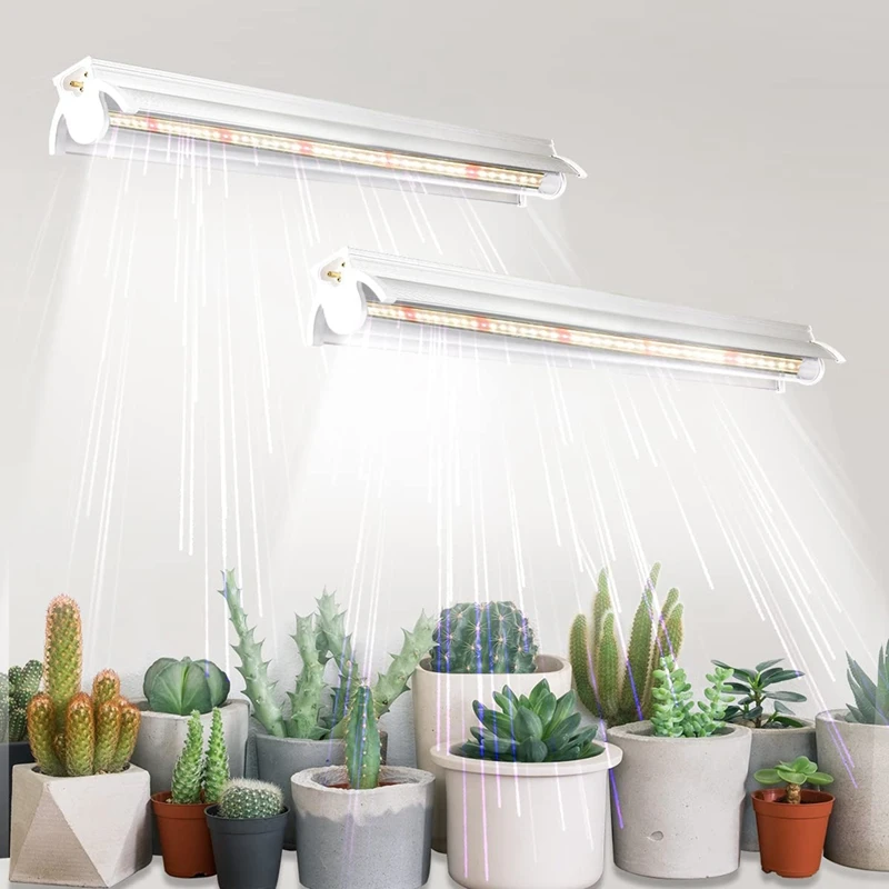 

2 Pack 102 LED-Bulbs White Plant Light Full Spectrum Plant Light For Indoor Plants Growing Seedling US Plug