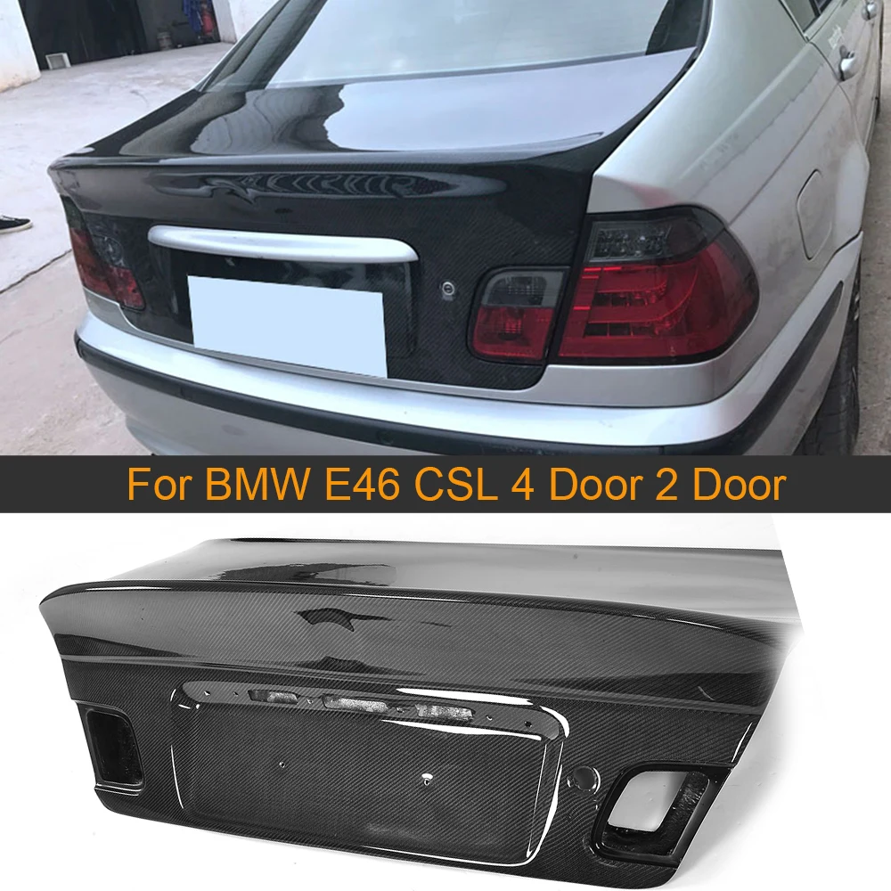 

Carbon Fiber Rear Trunk Cover For BMW E46 CSL 4 Door 2 Door Only 2000 - 2003 Coupe Sport Lightweight Rear Trunk Boot Cover Trim