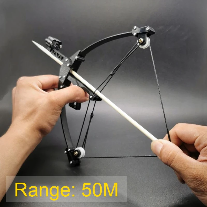 

NEW Outdoor Sports Arrow Shooting Mini Compound Bow Short Axis Triangle Bow Archery Powerful Stainless Steel Bow Creativity