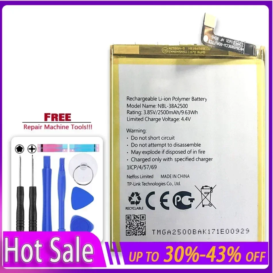 NBL-38A2500 2500mAh Сменный аккумулятор для TP-link Neffos X1 Lite TP904A TP904C