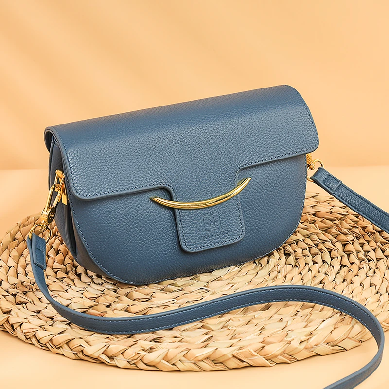 

Genuine Leather Luxury Brand Shoulder Bags For Women Fashion Solid Color Ladies Handbags High Quality Female Crossbody Tote Sac