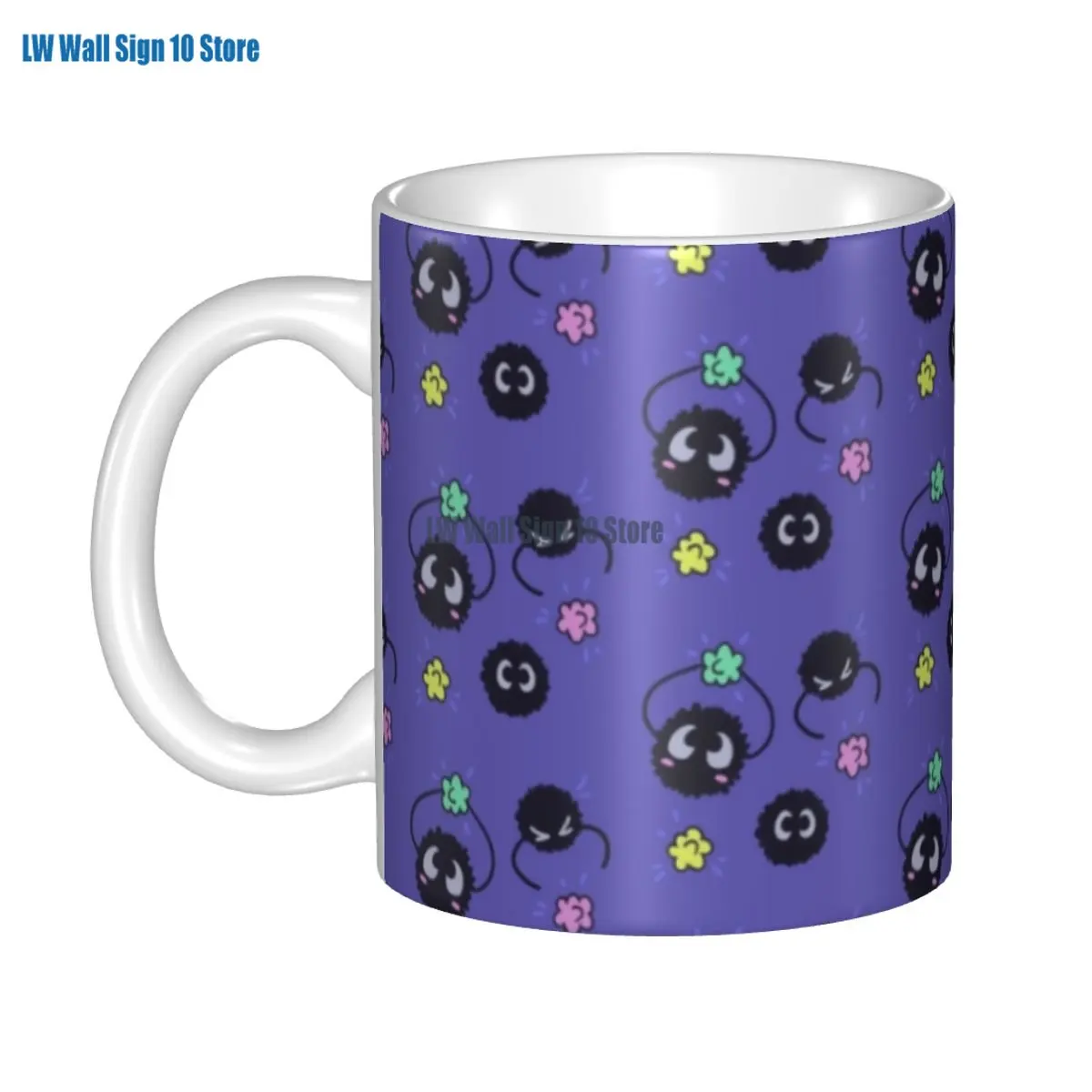 

DIY Spirited Away Sooty Sprites Ceramic Mug Custom Anime Ghibli Neighbor Totoro Coffee Cup Creative Present