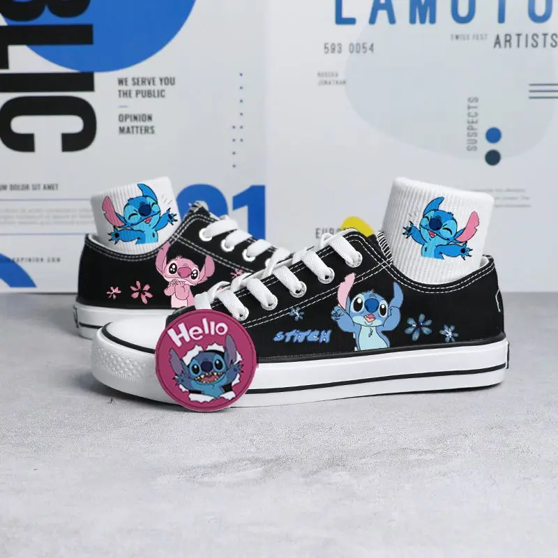 Disney Real Explosive Stilson Low-top Canvas Shoes Men's And Women's Small White Shoes Summer High Color Value Breathable shoes