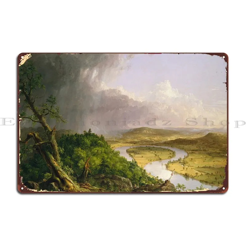 Металлический плакат Oxbow с винтажным дизайном Настенный декор жестяной