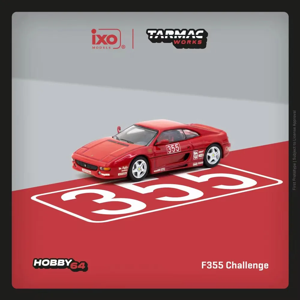 Фото Tarmac работает на складе 1:64 Ferrari 458 488 GT3 345 F355 Challenge, литая под давлением модель автомобиля, коллекция игрушек Tarmac Works №5