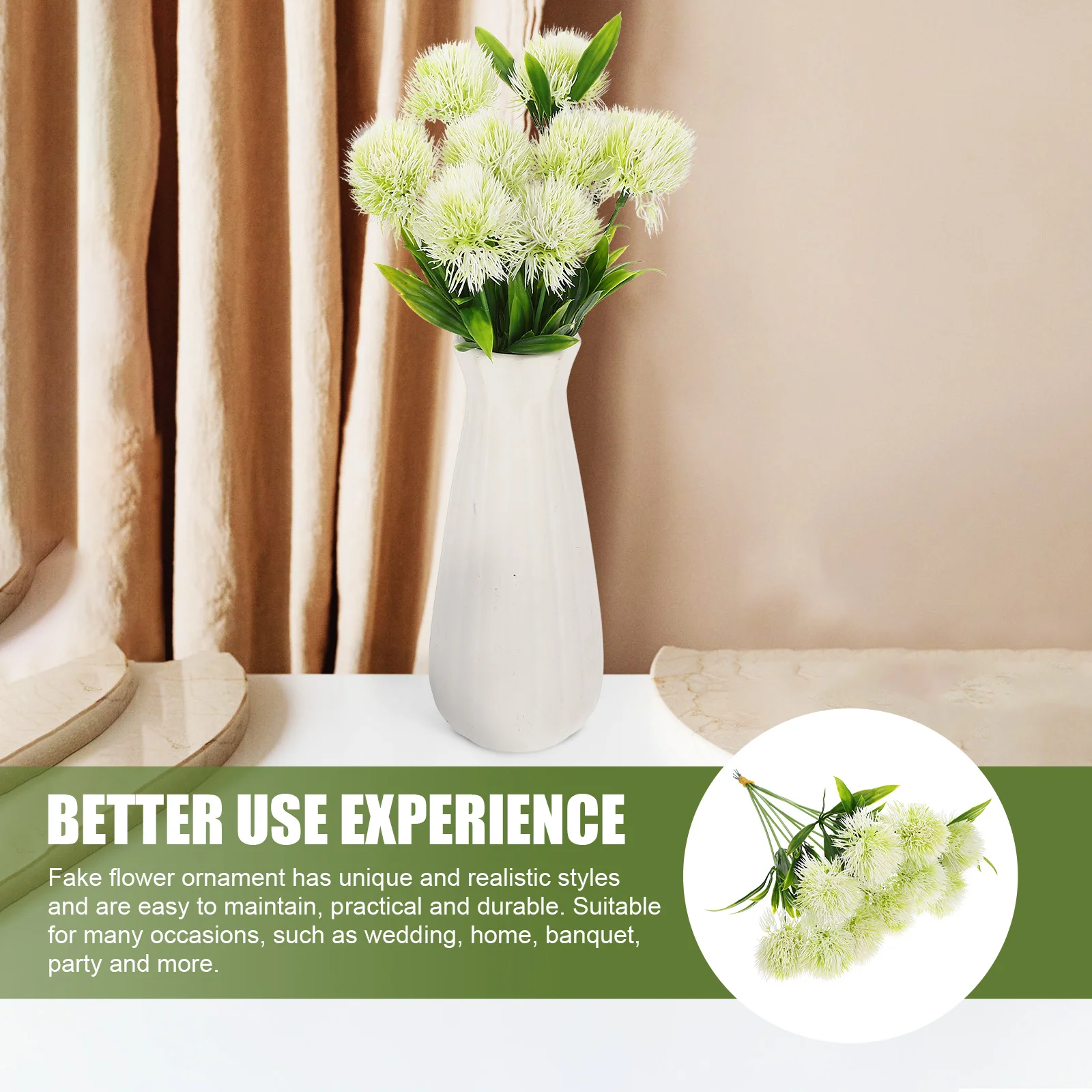 10 шт. искусственные уличные растения искусственный одуванчик реалистичные