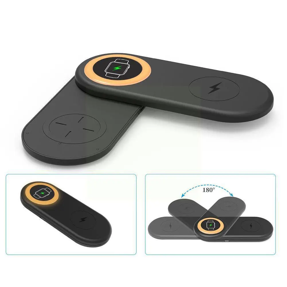 

3 In 1 15w Multifunctional Wireless Charger 180 ° Foldable Fast Charging Wireless Charger For Iphone13 L3q9