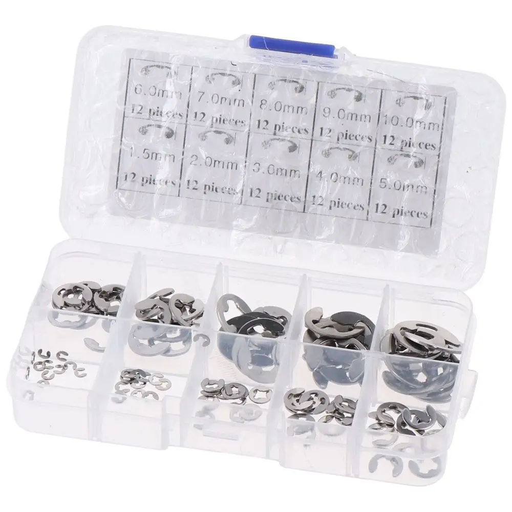 120 Шт. Стопорные Кольца Из Нержавеющей Стали 304 Внешние Открытого Типа