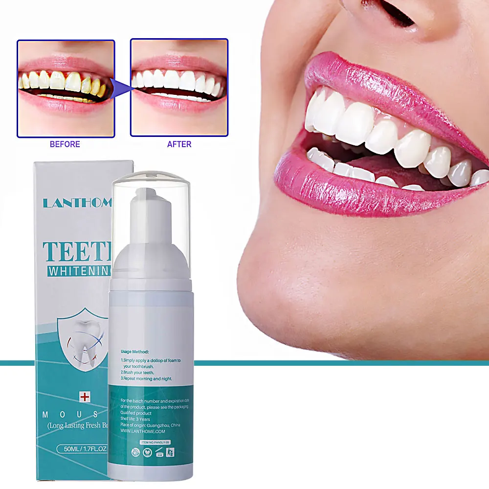 

50Ml Toothpaste Foam Deep Cleaning Stain Removal Yellowish Eliminating Whitening Teeth Refreshing Breath Teeth Foam