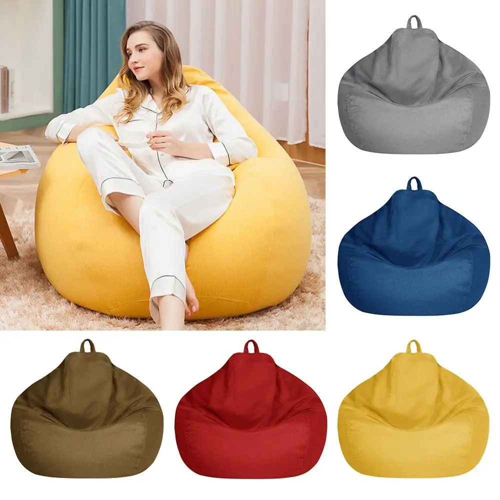 

Adults Kids Home Decor Soft Comfy Seat without Filling Snugly Gamer Chair Lazy Lounger Large Bean Bag Chair Sofa Cover
