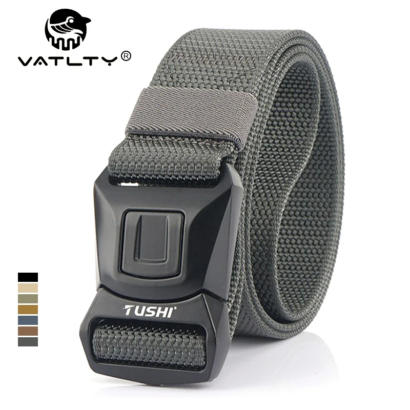 VATLTY New Military Tactical Belt for Men Metal Buckle Quick Release 1200D Tight Nylon Outdoor Working Belts Girdles Male Gifts