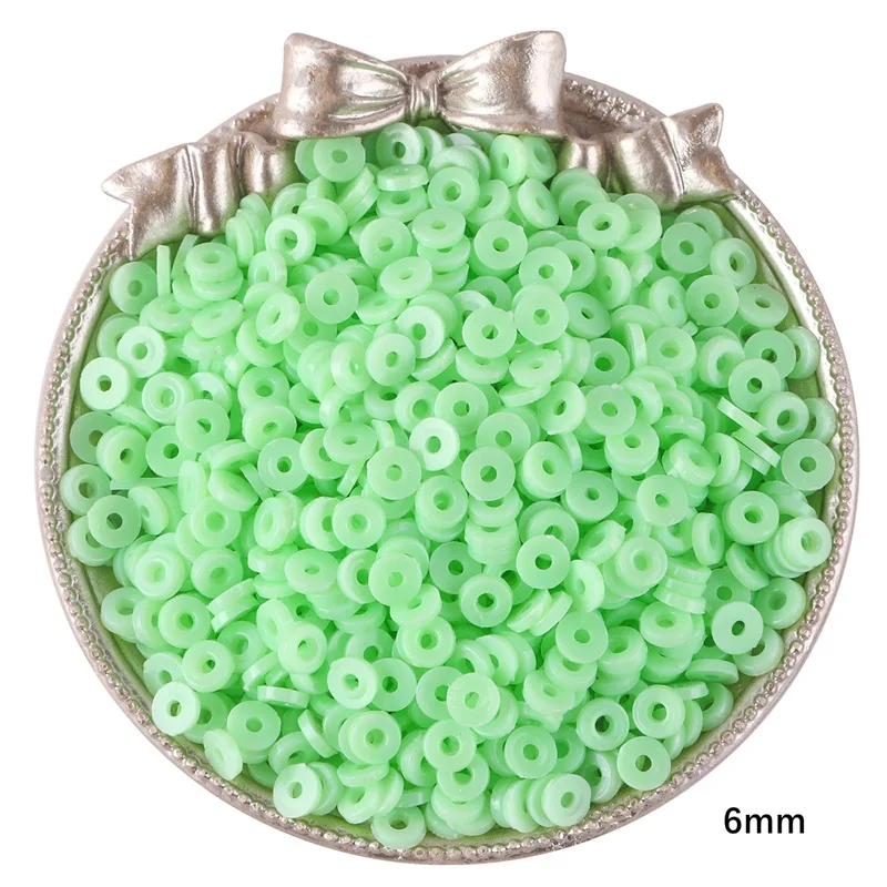 350 шт. дисковые бусины-разделители полимерная глина крошечные плоские круглые