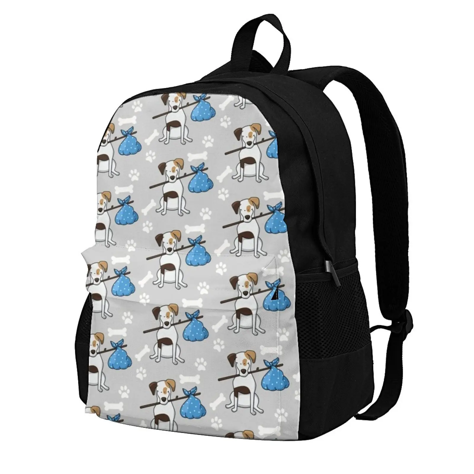 

Jack Russell Terrier Backpacks Durable Universal foldable Backpack Campus Male Bags