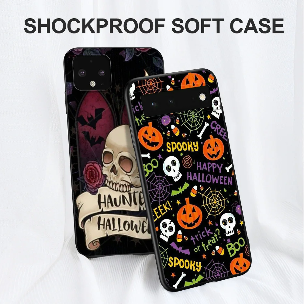 Черный чехол из ТПУ для телефона TCL 20 20L 10 lite 10L PLUS PRO 20E 20R 20SE 20XE 205 20B 20Y Happy Halloween