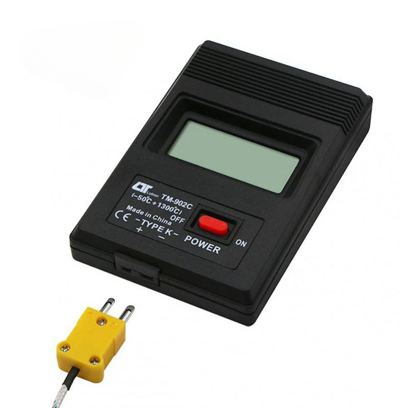 

TM-902C High Temperature Fast Detector Electronic Thermometer Digital Temperature Meter Black K Type + Thermocouple Probe