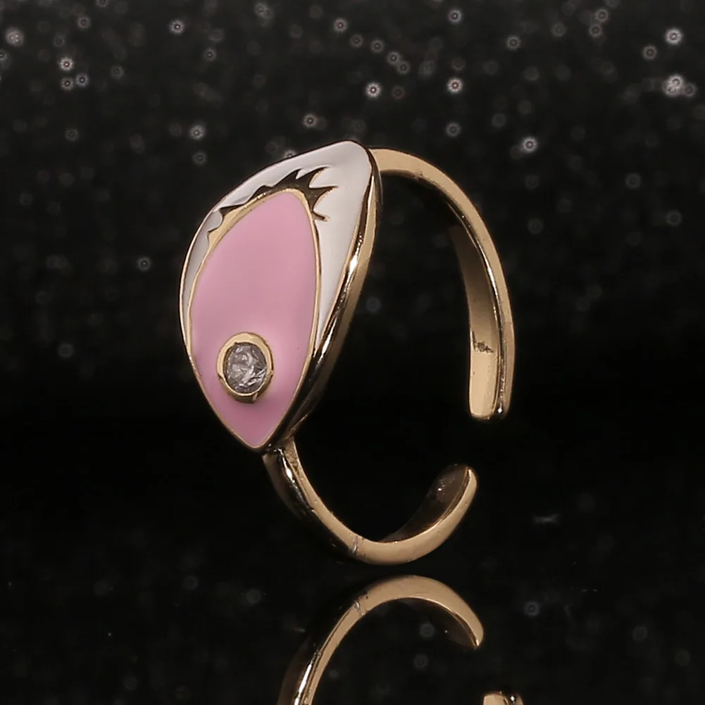 Новое Женское свадебное украшение медное эмалированное кольцо с дьявольским