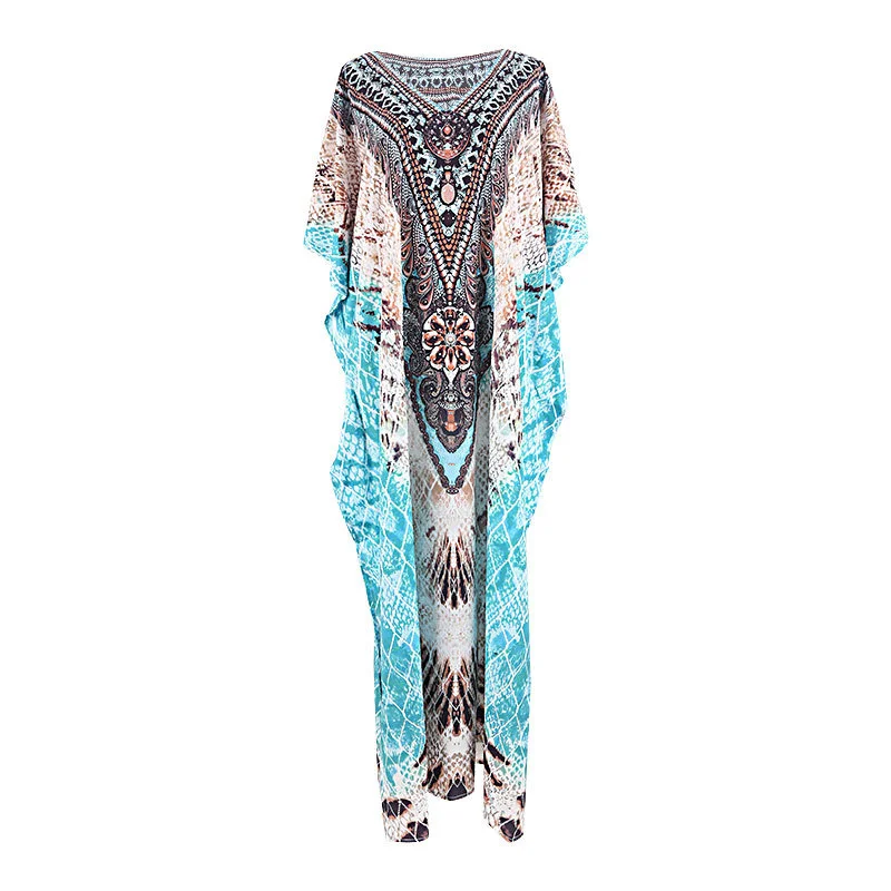 

New Fashion Leopard Point Blouse Female Simple Embroidered Sunscreen Cardigan Casual V-neck Breathable Swimsuit Outside