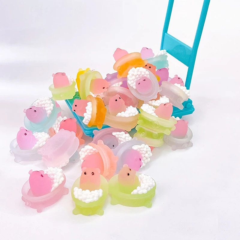 2 шт. светящиеся полимерные фигурки свиньи из мультфильма |