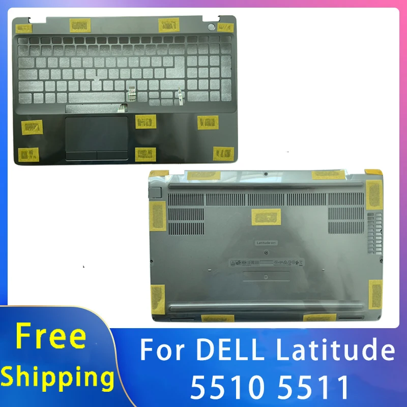 

New Original For Dell Latitude 5510 5511 Shell Replacemen Laptop Accessories Palmrest/Bottom/Touchpad Grey