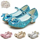 Детские туфли-бабочки для принцесс, туфли конфетных цветов с бантиком, на высоком каблуке, без застежки, танцевальные сандалии для девочек, детей