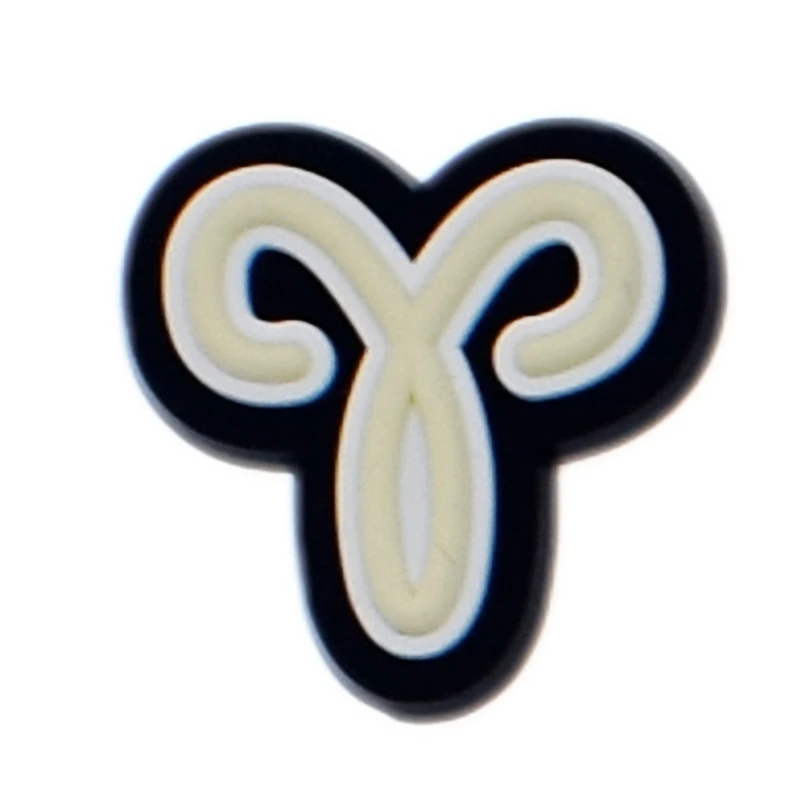 Single Sale 12 Constellation Symbols Pvc Shoe Charms Cute Scorpio Leo Virgo Shoe Buckle Decoration Fit Croc Kids X-mas Gift