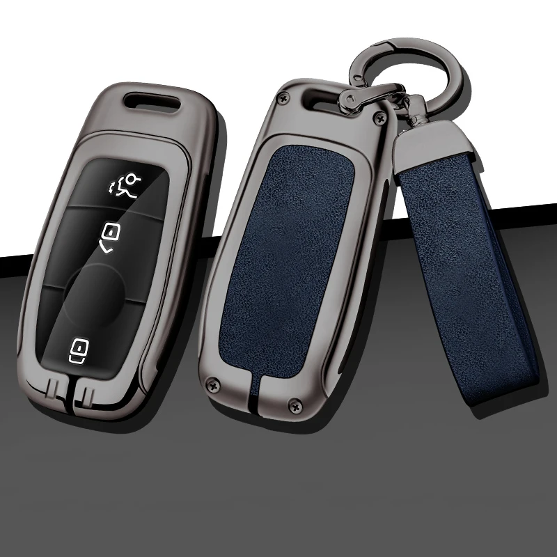 Автомобильный металлический чехол для ключа Mercedes Benz A C E S G Class GLC CLE CLA GLB GLS W177 W205 W213