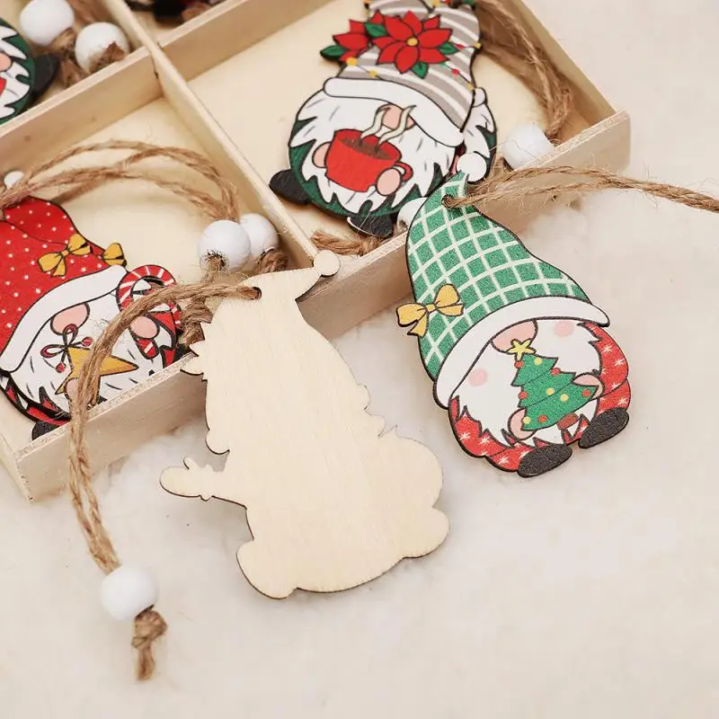 

Weight 61g Easily Hang Navidad Gifts Christmas Tree Pendant Decoration. Happy New Year Warm And Romantic Wood Material