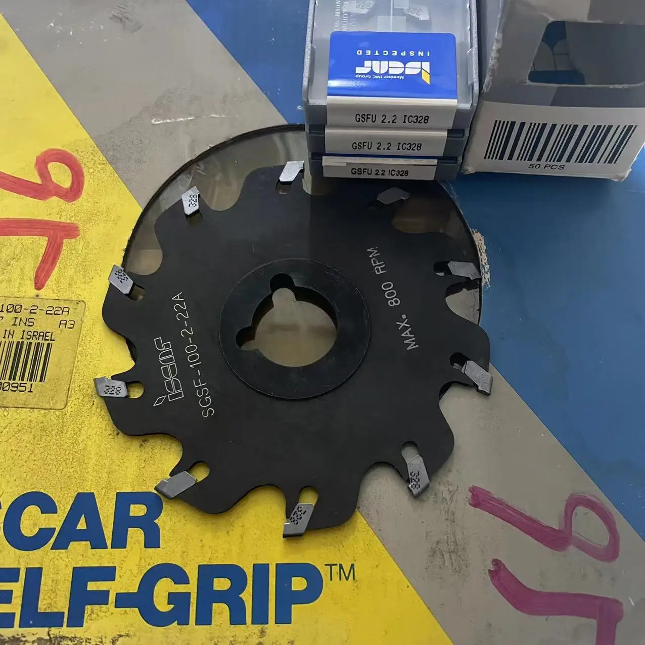 ISCAR  NEW ISCAR SELF-GRIP 100mm  Indexable Slot Milling Cutter  SGSF100-2-22A