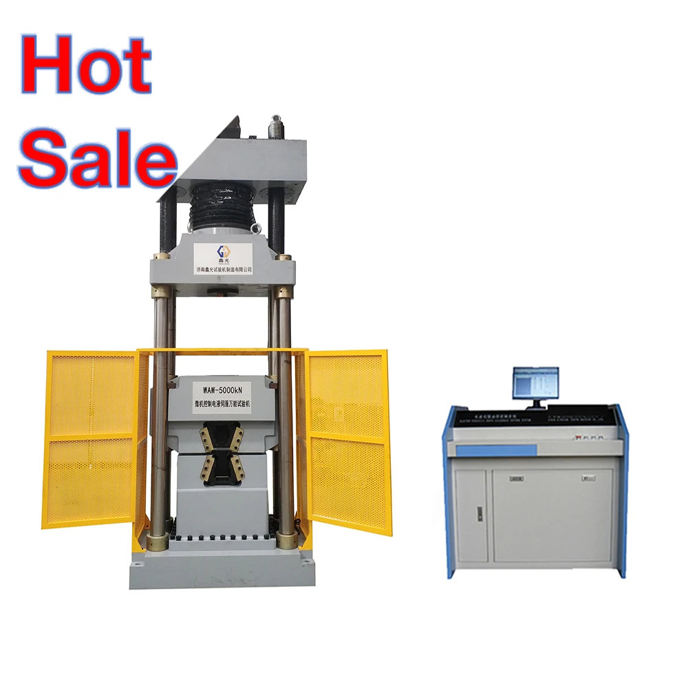 WAW-1000D гидравлический сервопривод utm 1000kn гидроиспытательная машина испытание на