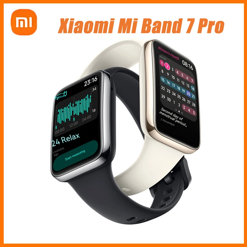 

Xiaomi Mi Band 7 Pro Smart Watch Miband 7 Watches 6 Inch Colors AMOLED Screen GPS Smartwatch Men Women Oxygen Fitness Wristband