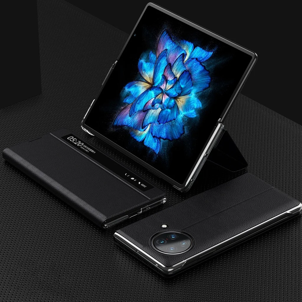 

Smart Window Leather Case For Vivo X Fold