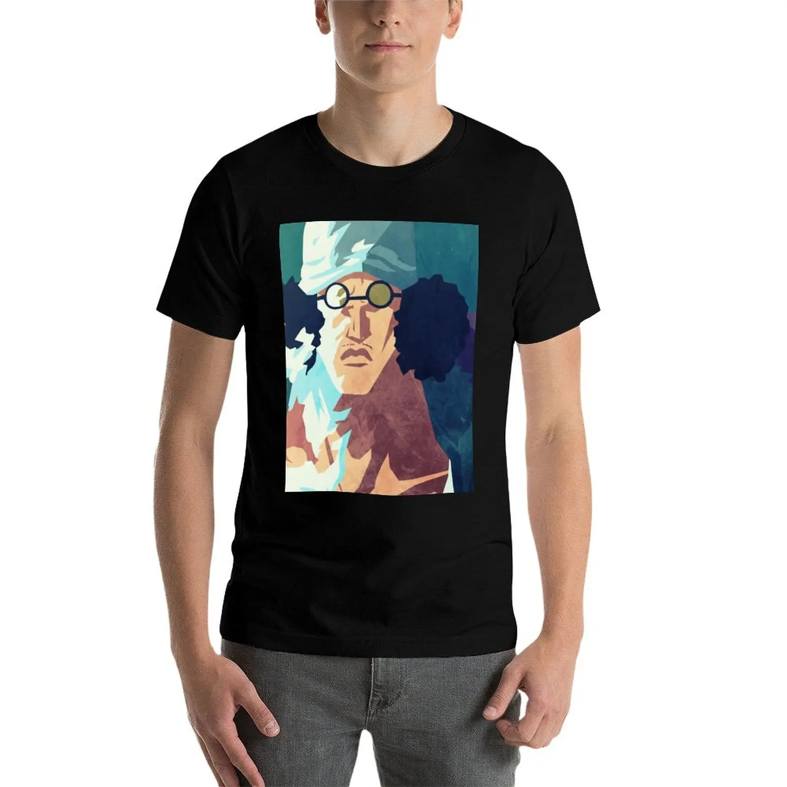 Классическая футболка Kuzan рубашки с рисунком корейская модная большого размера