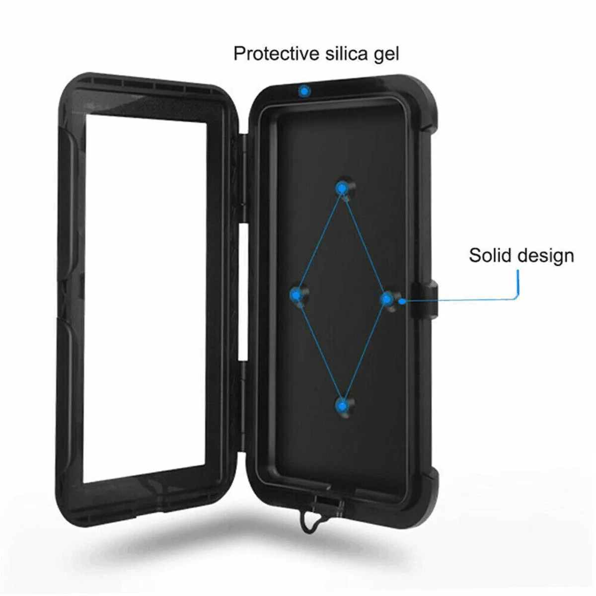 Крепление для велосипеда на 360 ° водонепроницаемый держатель всех мобильных