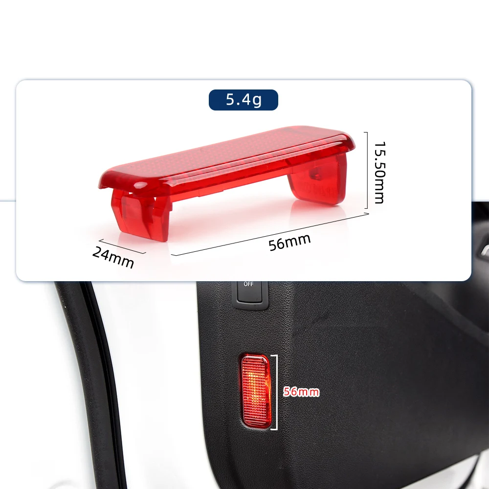 Фото Для Audi A3 A4 B8 A5 A6 C7 A8 Q3 Q5 Q7 Q8: Светодиодный фонарь двери, сигнальная лампа, красный, 8KD947412 №3