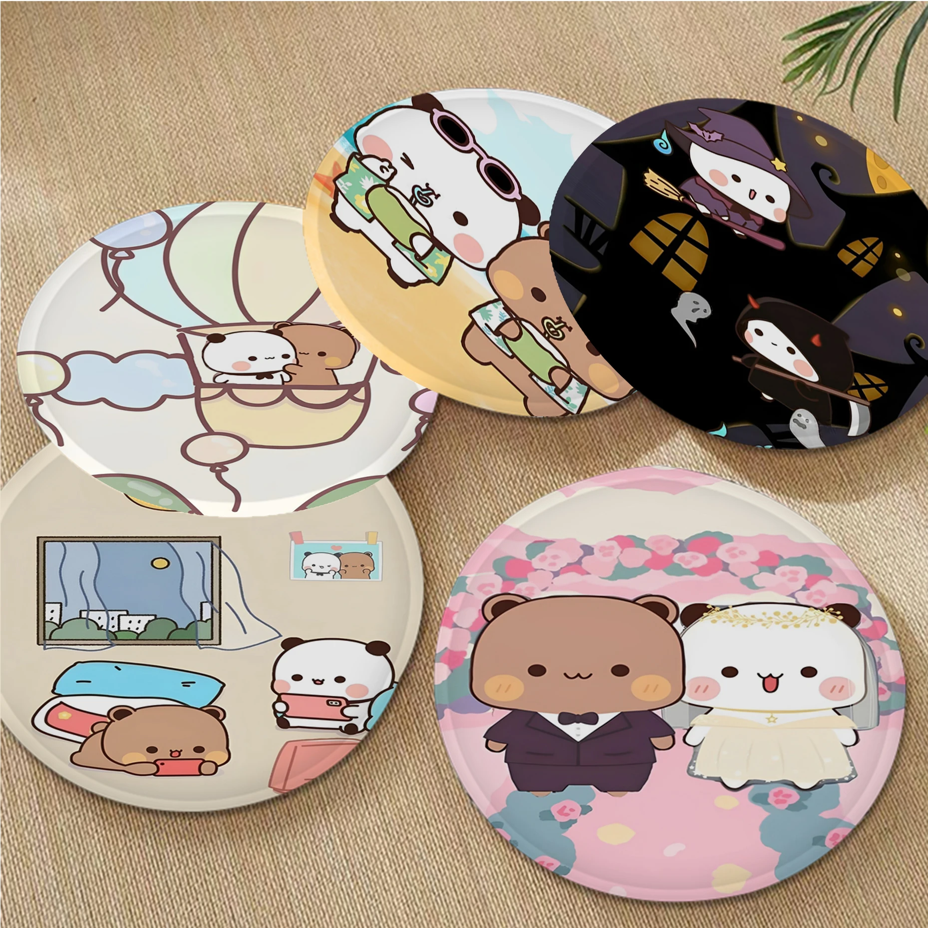 

Bubududu Panda Cushion Mat Modern Minimalist Style Plush Cushion Home Back Cushion Soft Comfortable 50x50cm Cushion Pads