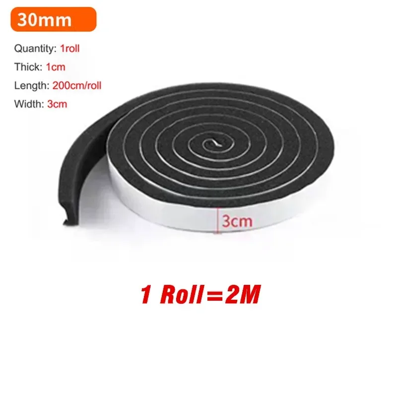 

Уплотнительная лента из пенополиуретана, клейкая лента для защиты от столкновений, Звуконепроницаемая, для защиты дверей, окон, мебели