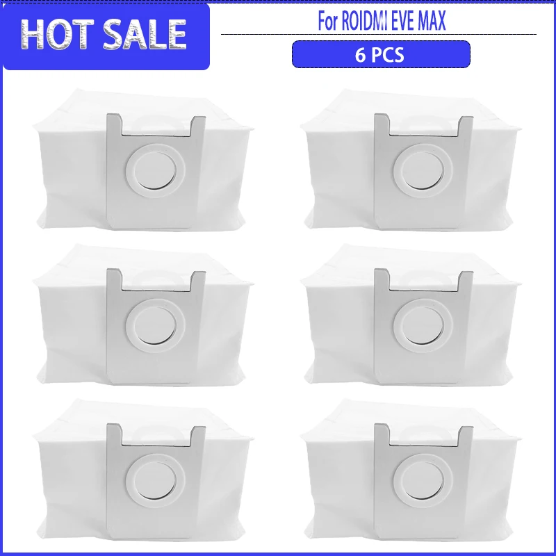 Мешок для пыли с роликовой боковой щеткой для замены аксессуаров для робота-пылесоса ROIDMI EVE MAX